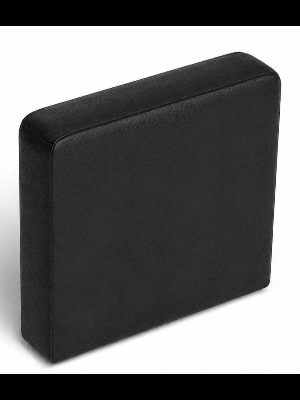 Lovesac Sactional Deep Side Cover: Faux Black Leather Cover